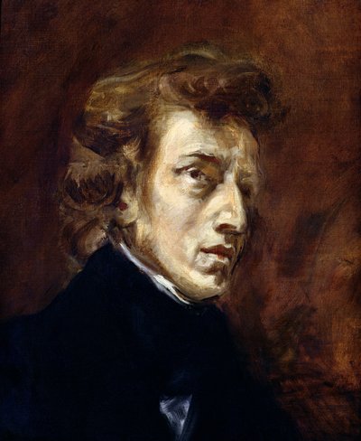 Frederic Chopin by Ferdinand Victor Eugene Delacroix